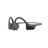AfterShokz Air Bone Conduction Wireless Bluetooth Headphones with Reflective Strips, Slate Grey