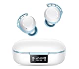 Wireless Earbuds, FAMOO Bluetooth 5.3 Headphones with LED Display, 42H Playtime, Mini Bluetooth Earbuds and Dual Mic with Deep Bass, IPX7 Waterproof in-Earphones for Running Sport Gym Workout