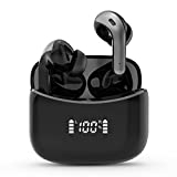 taopodo Bluetooth 5.3 Headphones 30H Playtime, LED Power Display, in Ear Bluetooth earbuds with Deep Bass, IPX7 Waterproof, USB-C Fast Charging, Earphones built-in Mic for Travel/Home/Office