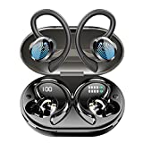 Wireless Earbud, Bluetooth 5.3 Earbud with Sport Earhooks Wireless Earphones in-Ear with HiFi Stereo Sound, Bluetooth Headphones Dual LED Display, 48H Playtime, IP7 Waterproof, Noise Cancelling, Sport