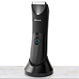 Upkeeper Body Hair Trimmer for Men - No-Nick Body Groomer for Men with Ceramic Blade and Bright LED Light - Rechargeable and Waterproof Body Shavers for Men Groin Hair Trimmer for Wet and Dry Shaving