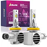 Asani H11 LED Headlight Bulbs - 2 Pack - 20,000 Lumen Automotive Headlight Bulbs with Non-Blinding Beam Design - Quick Plug and Play Installation - Canbus Ready and Compatible With H11, H9, H8