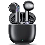 Wireless Headphones,Wireless Earbuds Bluetooth with 4 Mic AI Call Noise Cancelling Earphones Wireless bluetooth with 36h Playtime Type-C IPX6 Smart Touch Mini buds Volume+- with Fitness/Study Black