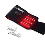 LANGQII LED Red Light Therapy Belt - 660nm Red Light and 850nm Infrared Light Wearable Wrap for Back, Shoulders, Necks, Joints Muscle Pain Relief Deep Healing Therapy Device