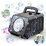 Bloranda Automatic Bubble Machine - 12000+ Bubbles Per Minute Bubble Blower for Toddlers | Bubble Maker with 2 Speeds, Operated Batteries Bubble Toys for Indoor Outdoor Birthday Party