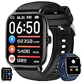 Zhizhi Smart Watch for Men Women: Fitness Tracker Bluetooth (Make/Answer Call) Waterproof Smartwatch for Android Phone iPhone Digital Sport Running Watches Health Sleep Heart Rate Monitor Step Counter